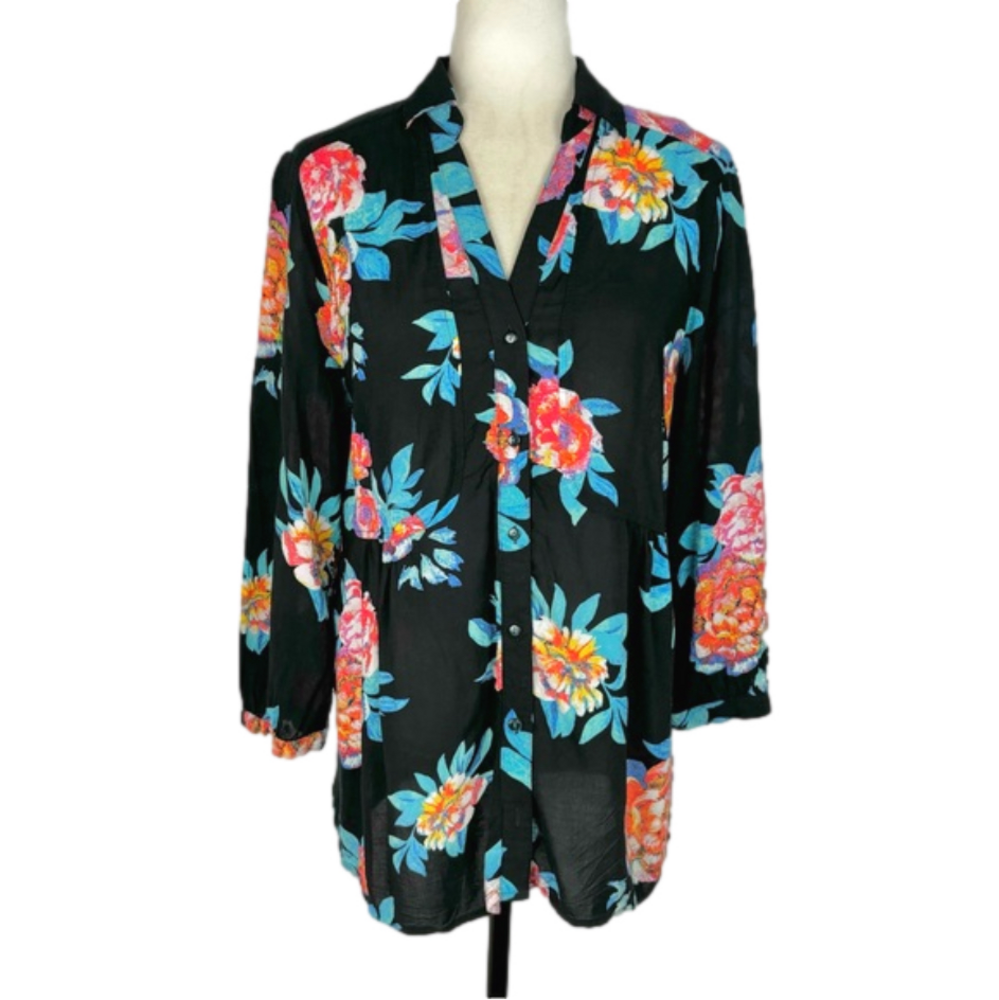 Anthropologie Maeve Woodland Walk top